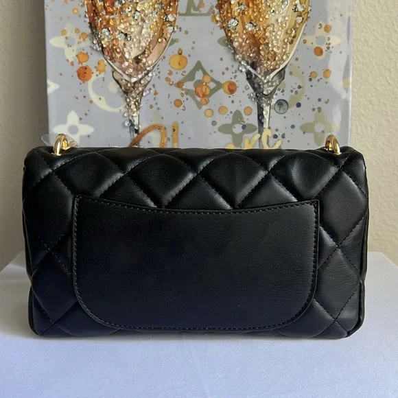 BADGLEY MISCHKA Diamond Quilted & Studs On Cover Crossbody - Picture 3 of 14